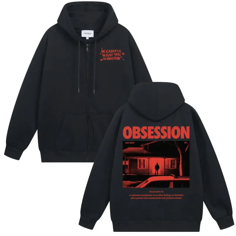 2026 Movie Obsession Felpa Giacca Cappotti One Wish Willow Fai attenzione a ciò che desideri per gli occhi Felpe con cappuccio retrò con zip alla moda da uomo