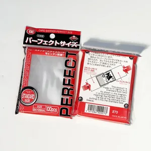 100PCS KMC 카드 슬리브 투명 트레이딩 카드 슬리브 완벽하게 맞는 표준 크기 카드 보드 게임 카드 외부 보호기 64x89mm
