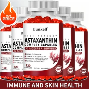 Antarctische krillolie 120 mg astaxanthine 32 mcg capsules (EPA DHA) ondersteunen gewrichts- en huidimmuniteit Cardiovasculaire gezondheid