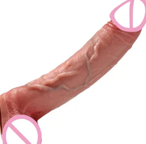 Tjock silikondildo Enorm falsk penis Dubbelkuk Kvinna G-punkt med kraftfull sugkopp Vuxen Sexleksak Vagina Orgasm Onani