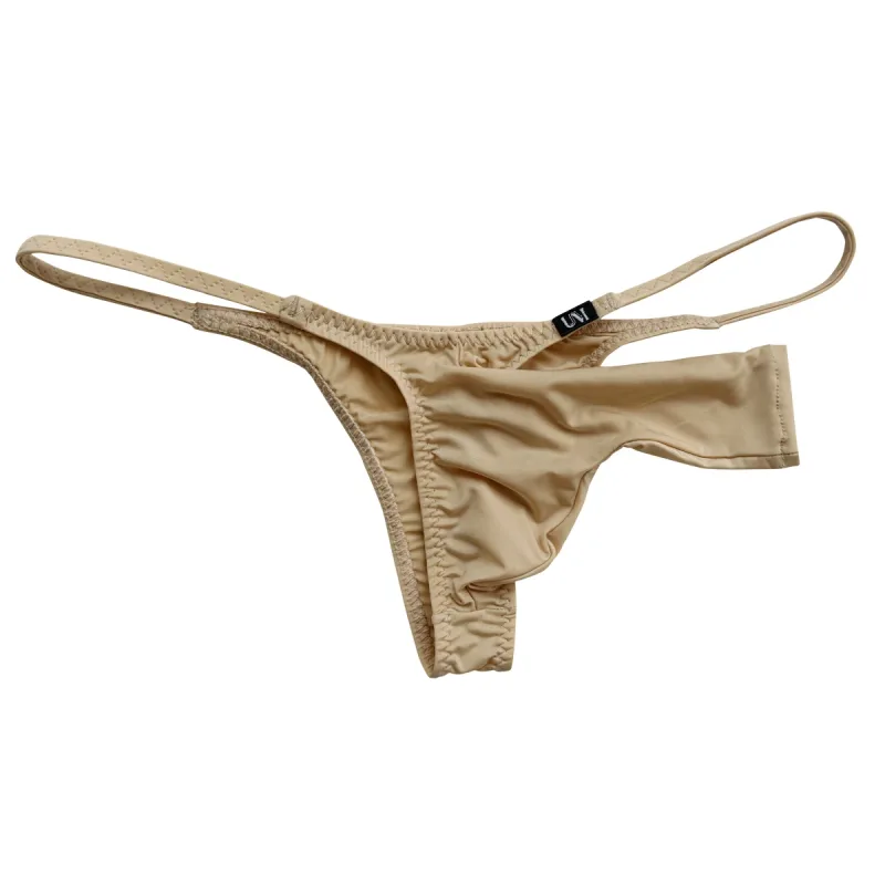 Sissy Sexy Langærmede Langærmede Åbent Skridt Bikini Soft Stretch Separat Pouch Åndbar Sleep Loungewear Undertøj