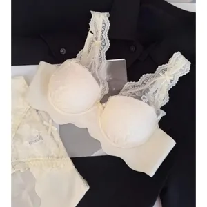 Set Bra Push Up Tanpa Wayar Wanita Dada Kecil Pakaian Dalam Seksi Bralette Selesa Set Seluar Dalam Ideal untuk Lapisan & Dipakai Setiap Hari
