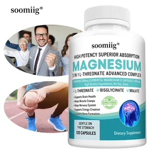 3 σε 1 - L-Threonate Magnesium Glycinate Malate Υγεία του εγκεφάλου Υποστήριξη ύπνου Ενισχυμένη ανοσία Ενεργειακός μεταβολισμός