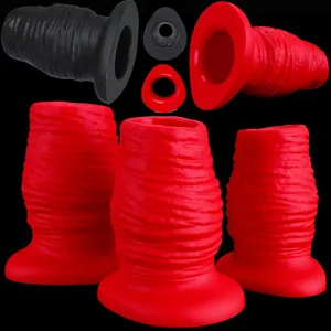 Hollow BUTT Plug ซิลิโคนขนาดใหญ่ Anal Plug Speculum Peep เพศของเล่นสำหรับผู้หญิงผู้ชายเกย์ Fisting ถุงมือมวย Enema Flushing ผู้ใหญ่ของเล่น