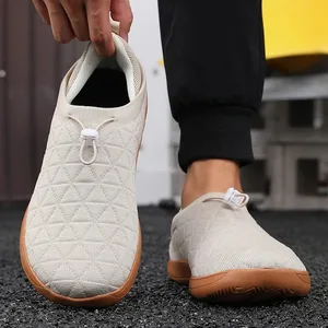 Menn høykvalitets unisex barfot joggesko bred tå minimalistisk Zero Drop sklisikre sko Snøring Mesh Uformelt joggesko 2026
